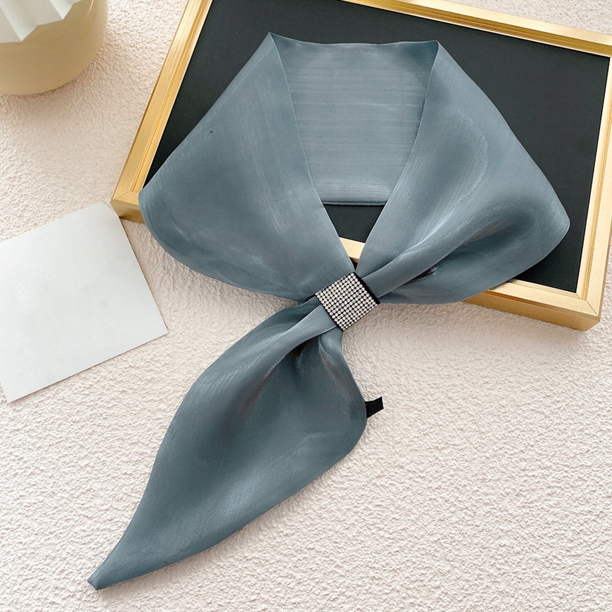 Fashion Autumn New WJ1092 Women's Silk Scarf 75 * 13cm Elegant Retro Luxury Style Lightweight Satin Women's Scarf