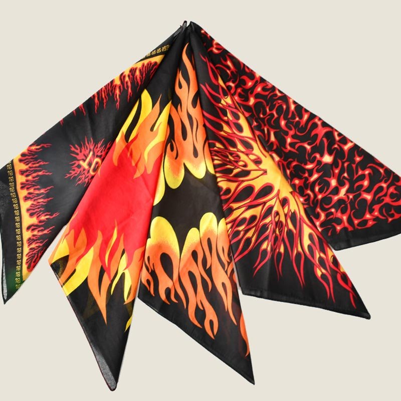 Customized Double Print Bandana Custom Logo Fans Cotton Bandana Square for All Hallows' Day