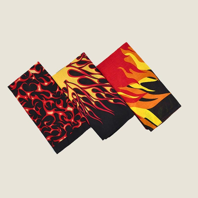 Customized Double Print Bandana Custom Logo Fans Cotton Bandana Square for All Hallows' Day