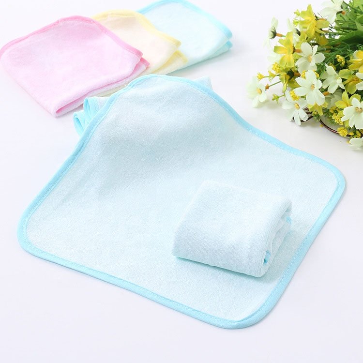 Super Soft Bamboo Fiber Wipe Sweat Saliva Cloth Kindergarten Small Handkerchief Square Bamboo Baby Face Towel