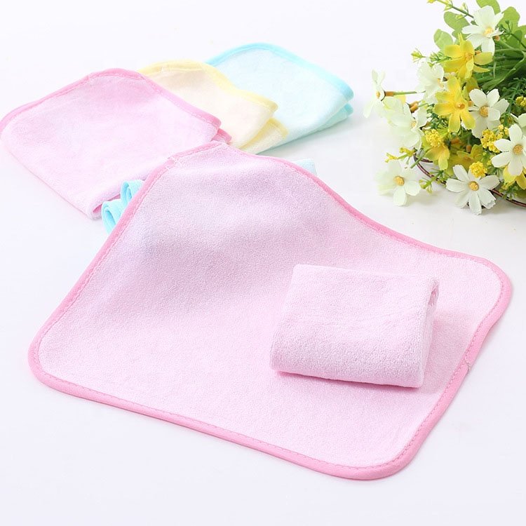 Super Soft Bamboo Fiber Wipe Sweat Saliva Cloth Kindergarten Small Handkerchief Square Bamboo Baby Face Towel