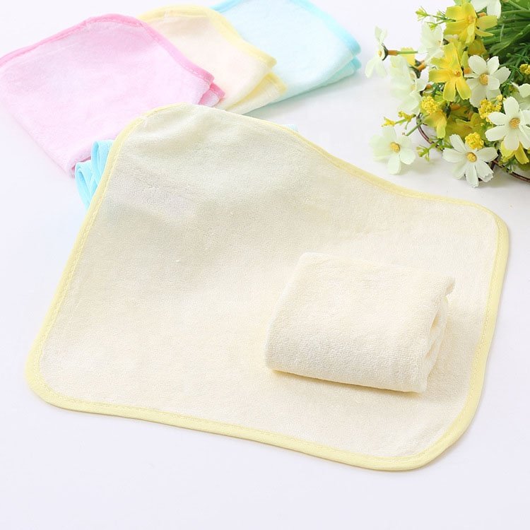 Super Soft Bamboo Fiber Wipe Sweat Saliva Cloth Kindergarten Small Handkerchief Square Bamboo Baby Face Towel