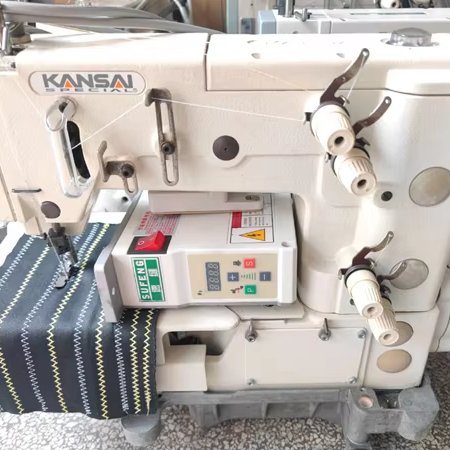second-hand used KANSAI 1302 double needles chain stitch picot stitch sewing machine manufacturers in Japan