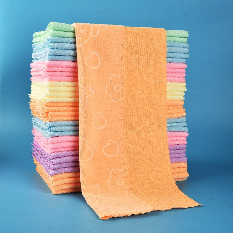 Good manufacturers wholesale 30*60 lace cartoon colorful bear towel