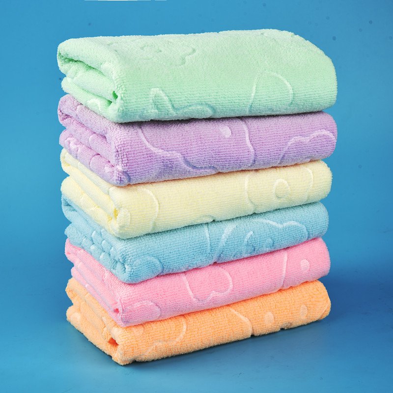 Good manufacturers wholesale 30*60 lace cartoon colorful bear towel