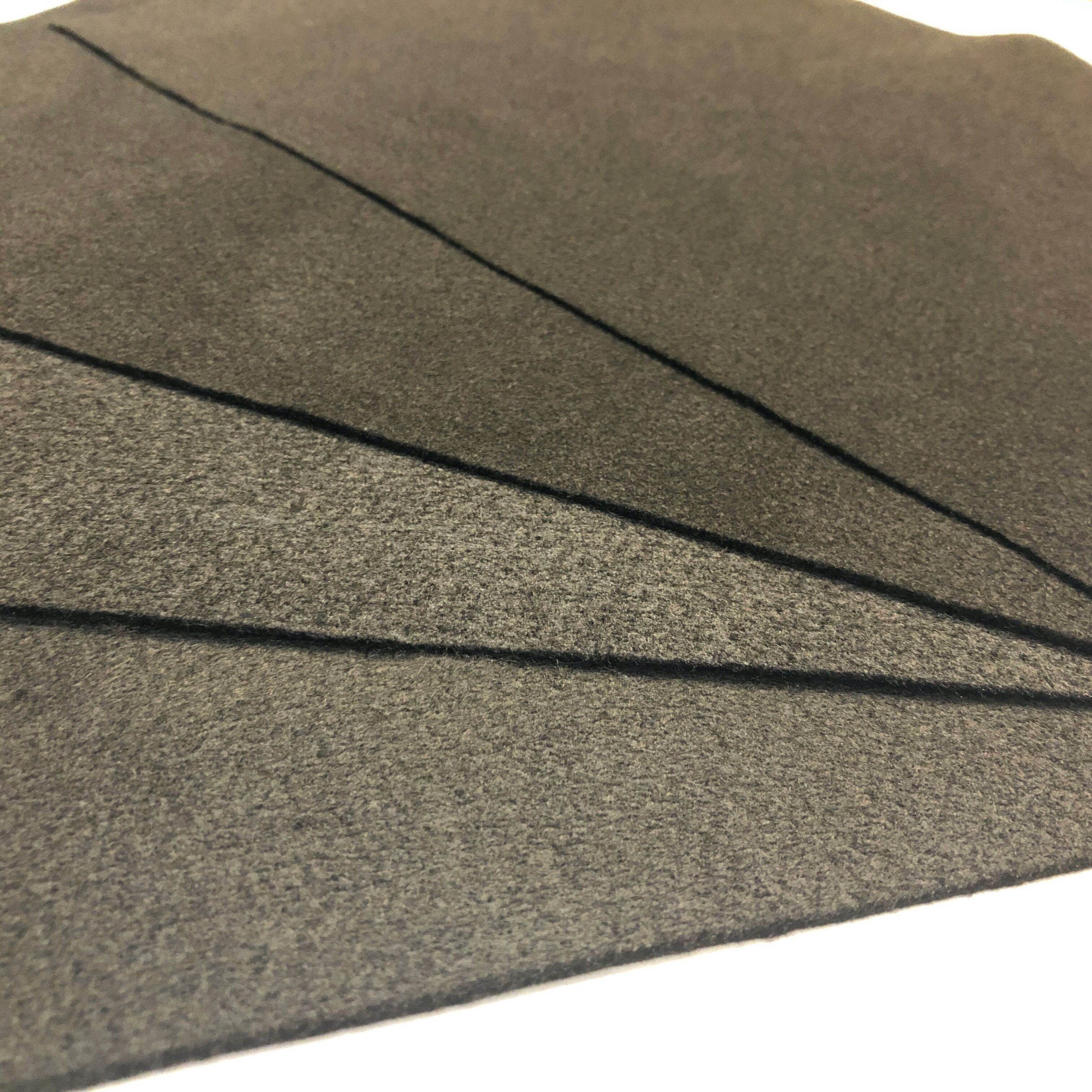 Rolled Activated Carbon Fiber Felt Carbon Fabrics 160-200gsm Black Needled Felt Material For Electronic Industry And Energy Area