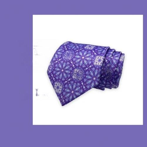 Fashionable Digital Printed Box Necktie for Men Men's Stylish Pole Print Tie Included