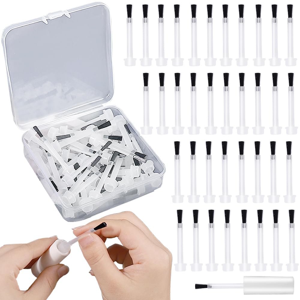 Customized Gel Nail Brush Dupont Double Sided Nail Art Brush Nail Polish Flat Brushes
