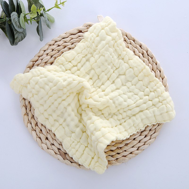 Organic Cotton Baby Hooded Towel Baby Towel Muslin Face Cloth Handkerchief Washcloth