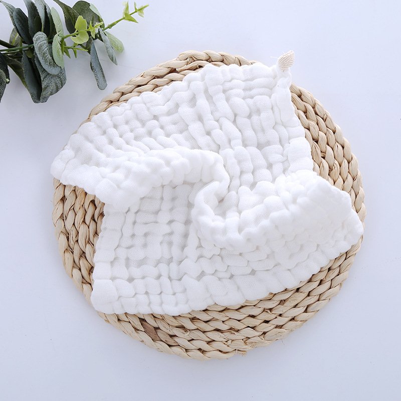 Organic Cotton Baby Hooded Towel Baby Towel Muslin Face Cloth Handkerchief Washcloth