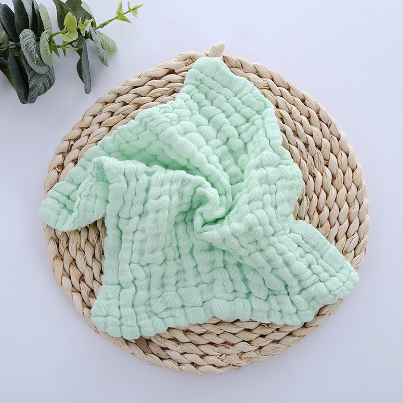Organic Cotton Baby Hooded Towel Baby Towel Muslin Face Cloth Handkerchief Washcloth