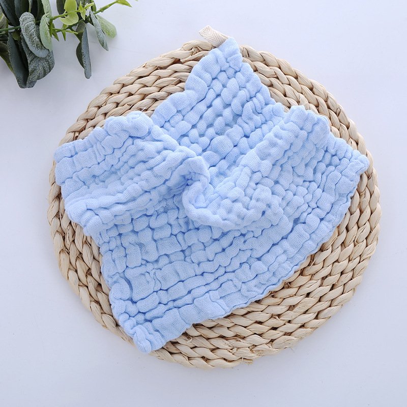 Organic Cotton Baby Hooded Towel Baby Towel Muslin Face Cloth Handkerchief Washcloth