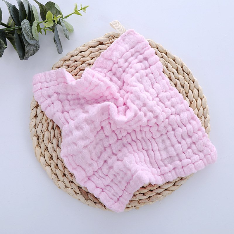 Organic Cotton Baby Hooded Towel Baby Towel Muslin Face Cloth Handkerchief Washcloth