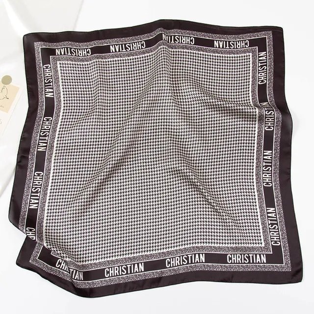 Luxury Brand Silk Scarf Women Soft neckerchife Hijab Female Foulard Floral Printed Scarves Ladies Shawl Bandanna Handkerchief