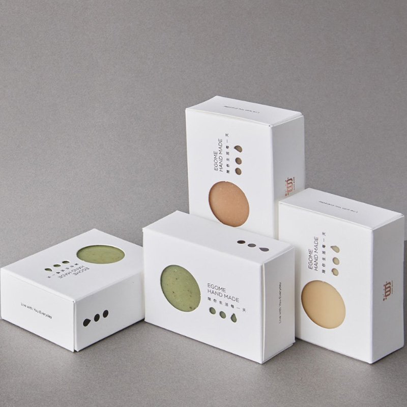 eco custom logo art paper flower bar soap packaging paper gift box