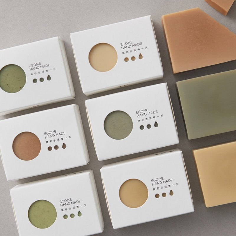 eco custom logo art paper flower bar soap packaging paper gift box