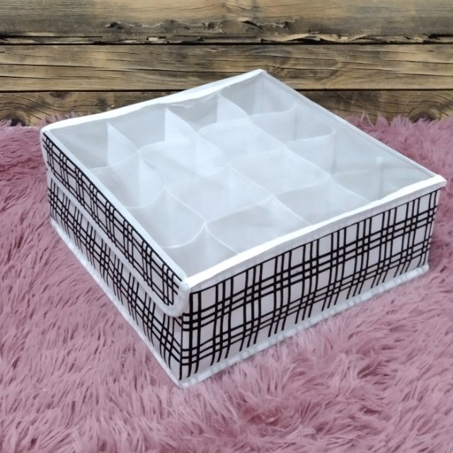 Drawer Organizer Divider Underwear Organizer 24 Cell Closet Organizers and Storage Sock Organizers for Storing Socks Ties