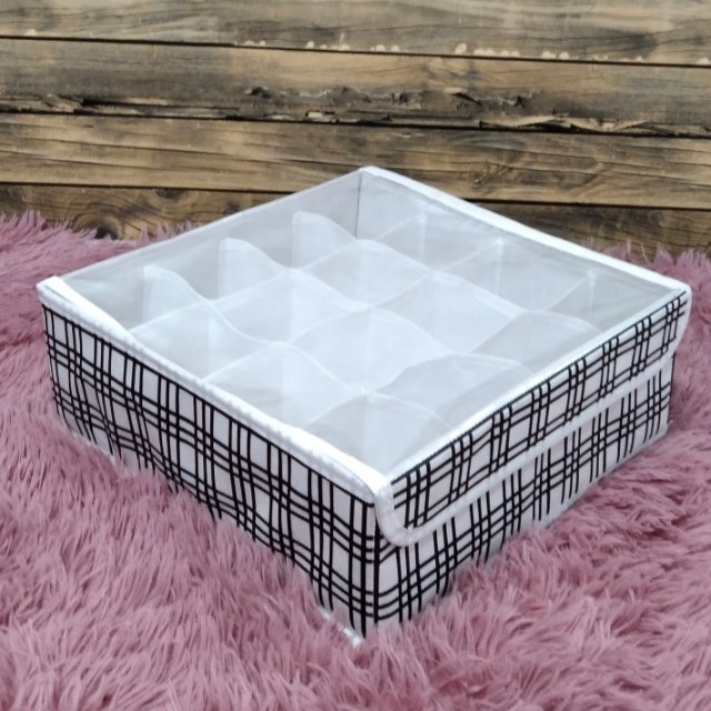 Drawer Organizer Divider Underwear Organizer 24 Cell Closet Organizers and Storage Sock Organizers for Storing Socks Ties