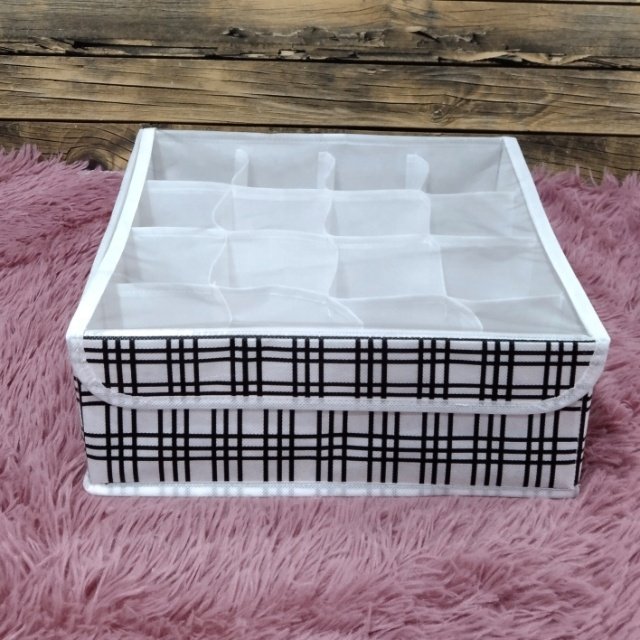 Drawer Organizer Divider Underwear Organizer 24 Cell Closet Organizers and Storage Sock Organizers for Storing Socks Ties