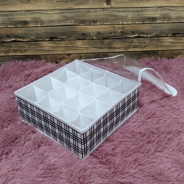Drawer Organizer Divider Underwear Organizer 24 Cell Closet Organizers and Storage Sock Organizers for Storing Socks Ties