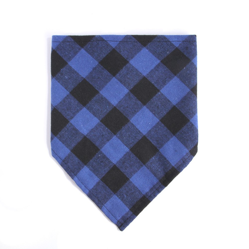 Hot Sale Dog Buffalo Plaid Dog Bandana Custom Christmas Handkerchiefs Pet Scarfs Triangle Bibs for Small Medium Puppies Pets
