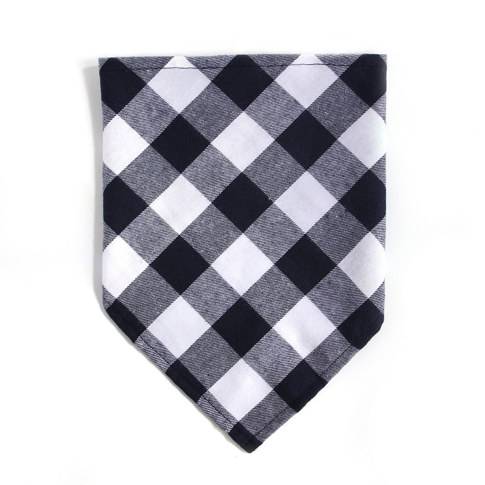 Hot Sale Dog Buffalo Plaid Dog Bandana Custom Christmas Handkerchiefs Pet Scarfs Triangle Bibs for Small Medium Puppies Pets
