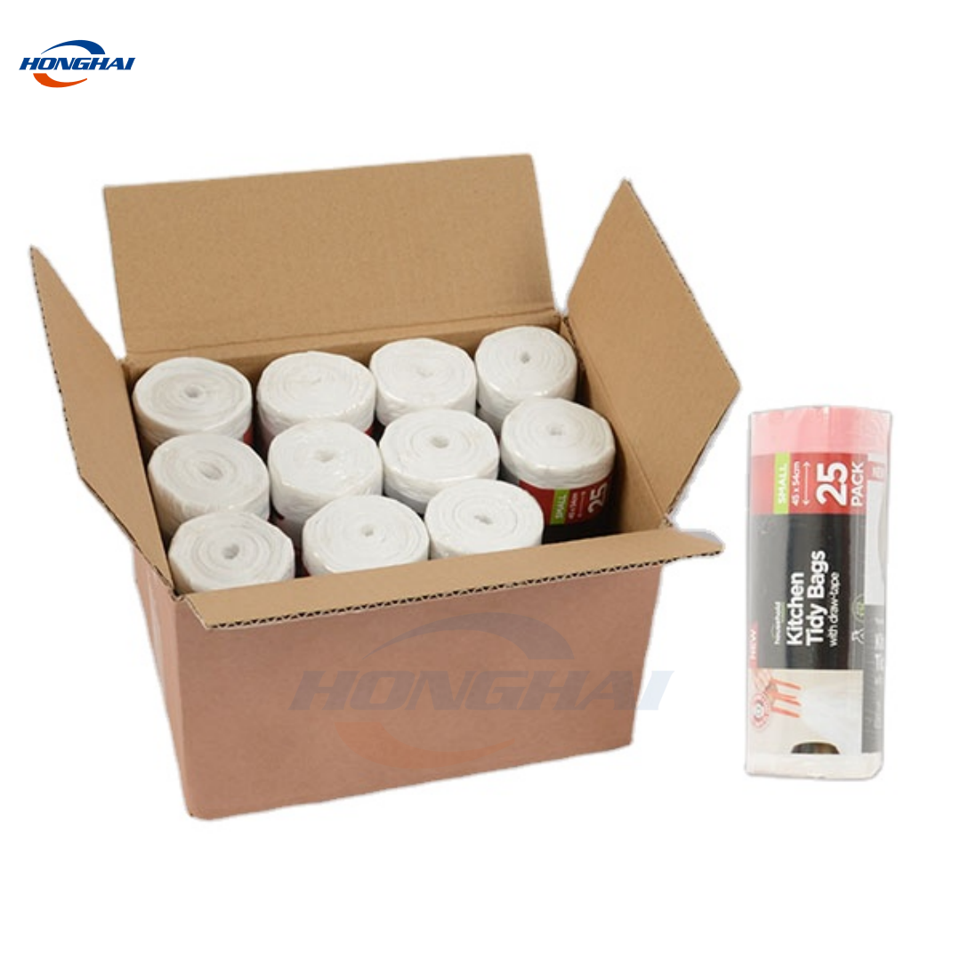 Wholesale Drawstring Dustbin Plastic Bags 13 Gallon,Drawstring Garbage Bags For Trash Can Garbage Bin,Thick Garbage Bags