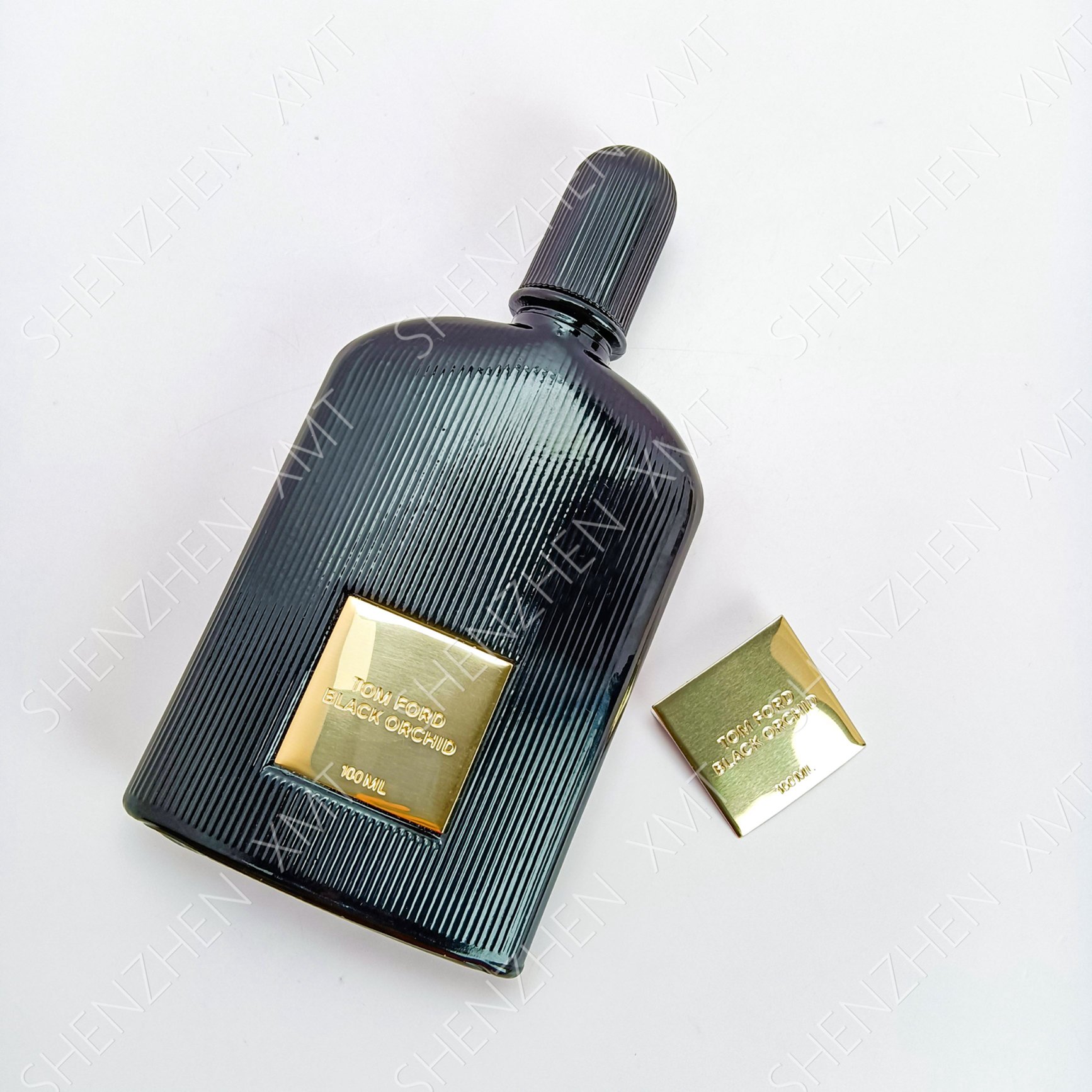 Customized Glass Essential Oil Bottle Care Packaging Metal Logo Label Sticker for Hand Sanitizer Bottle