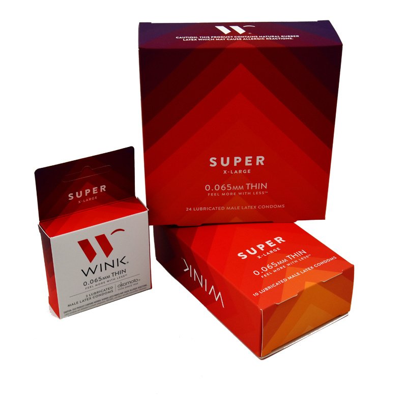 foldable artpaper condom box daily personal health care outer pack case