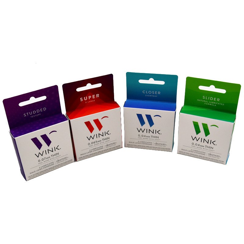 foldable artpaper condom box daily personal health care outer pack case