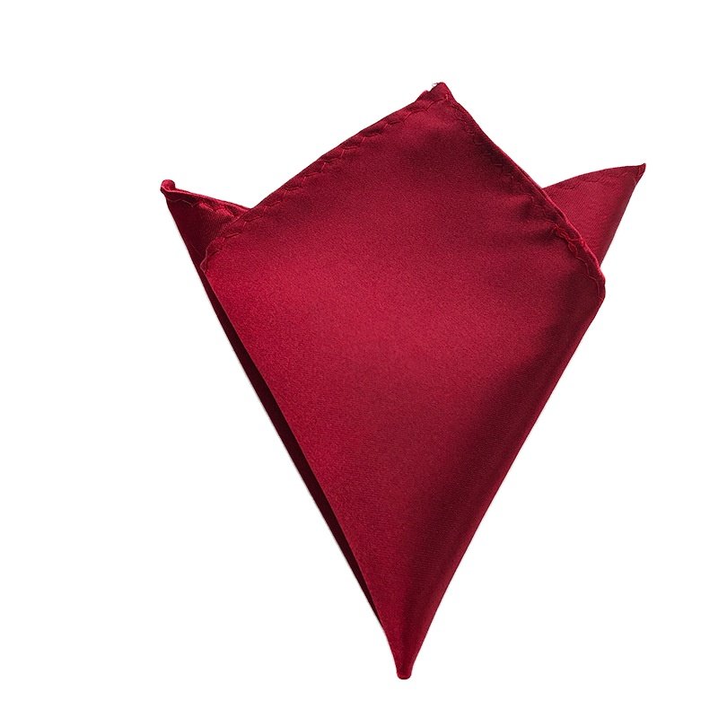 Assorted Solid Color satin silk Bandana Holder Wedding Party Decoration Men Pocket Square Handkerchief