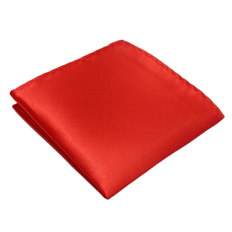 Assorted Solid Color satin silk Bandana Holder Wedding Party Decoration Men Pocket Square Handkerchief