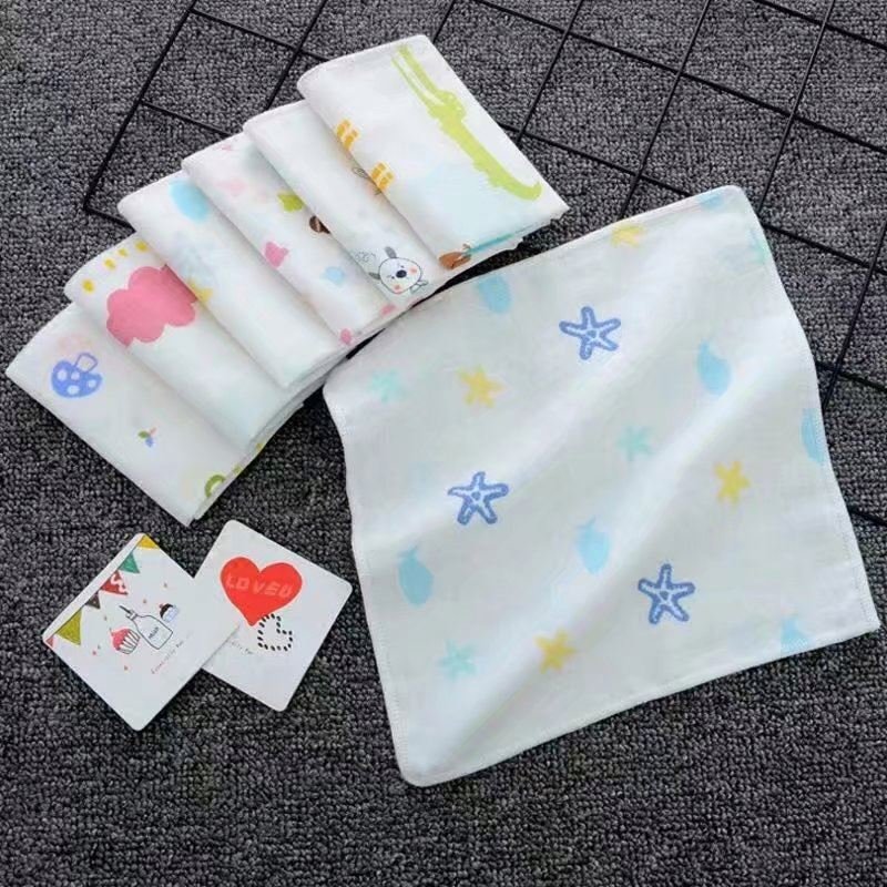 100% cotton handkerchief ,cheap burp cloth,stock muslin towel