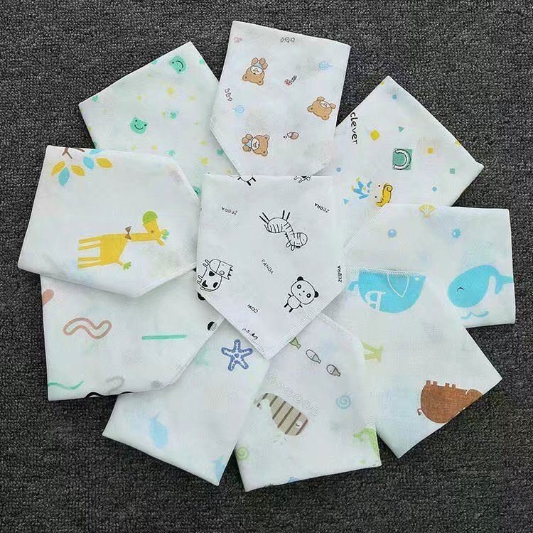 100% cotton handkerchief ,cheap burp cloth,stock muslin towel