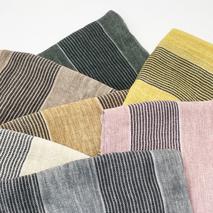 Wholesale islamic custom stripes knitted shawl cotton voile viscose turbans hijabs musulman veil whisker head scarves for ladies