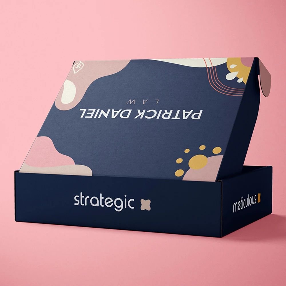 corrugated shipping box with plastic insert custom logo colorful mailer box for personalized