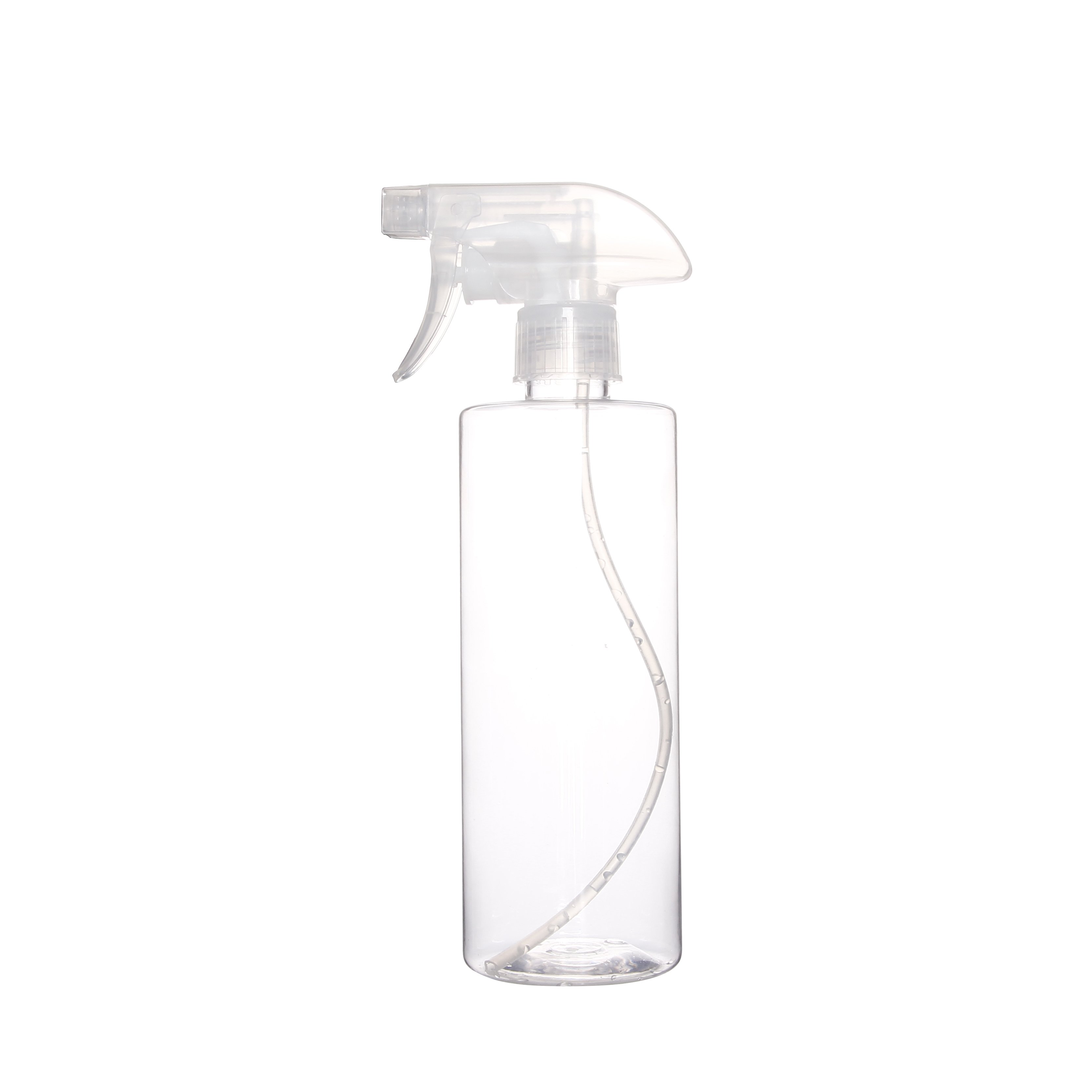 500ml 16oz Flat shoulder shape Empty Plastic Mist Spray Bottles PET plastic trigger spray bottle