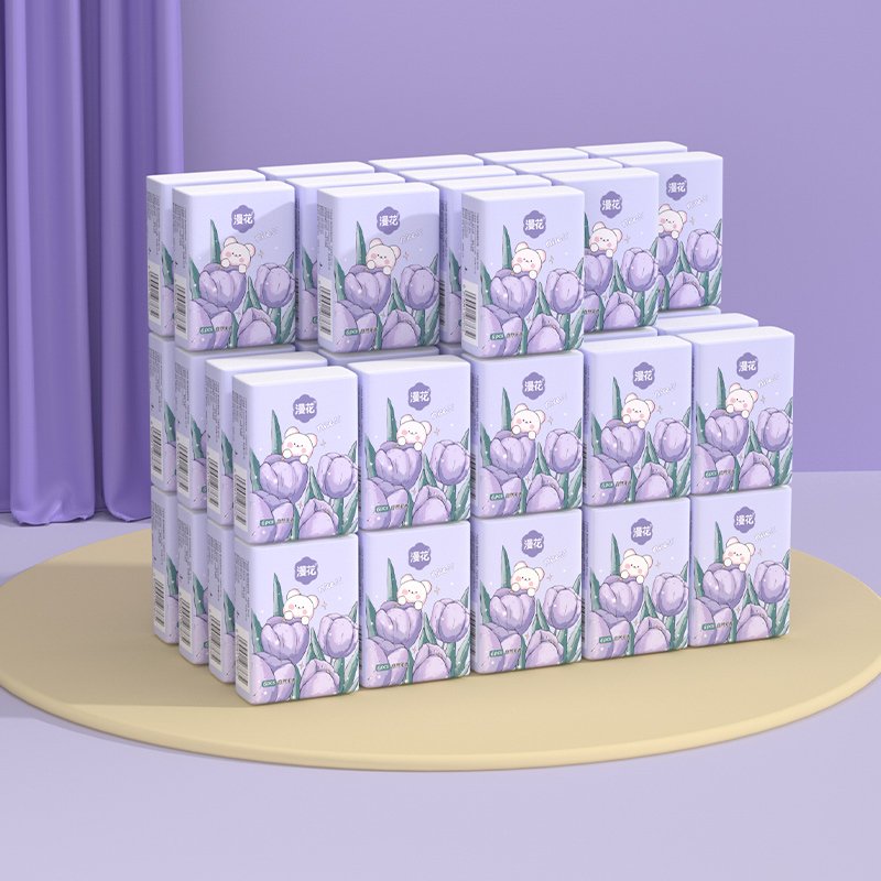 Factory supply convenient 100% virgin wood pulp pocket tissue 3 ply handkerchief paper widely use napkin tissue