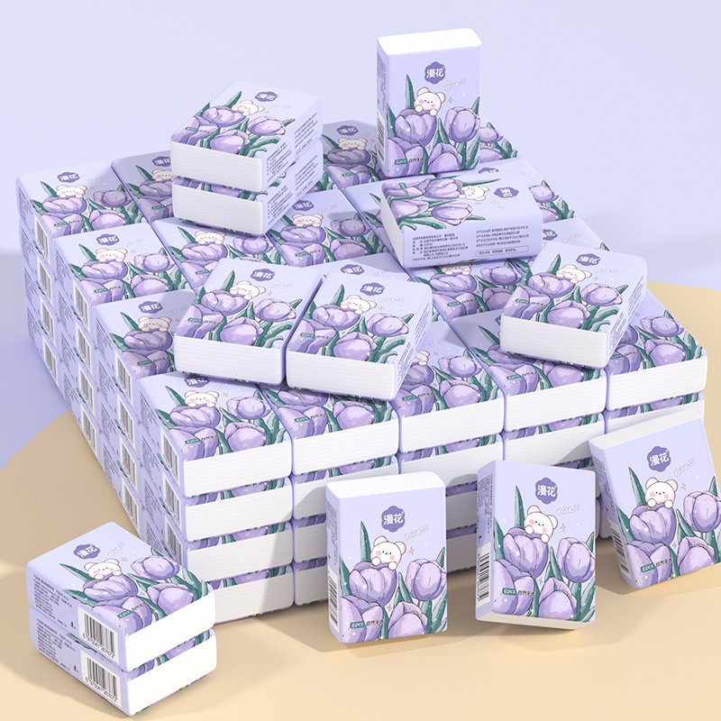 Factory supply convenient 100% virgin wood pulp pocket tissue 3 ply handkerchief paper widely use napkin tissue