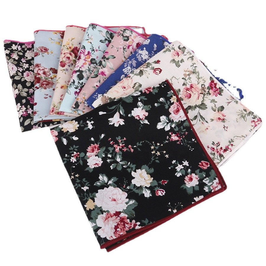 New Design Mens 25*25CM Chest Handkerchief for Wedding Mens Suit Pattern Hanky Pocket Square