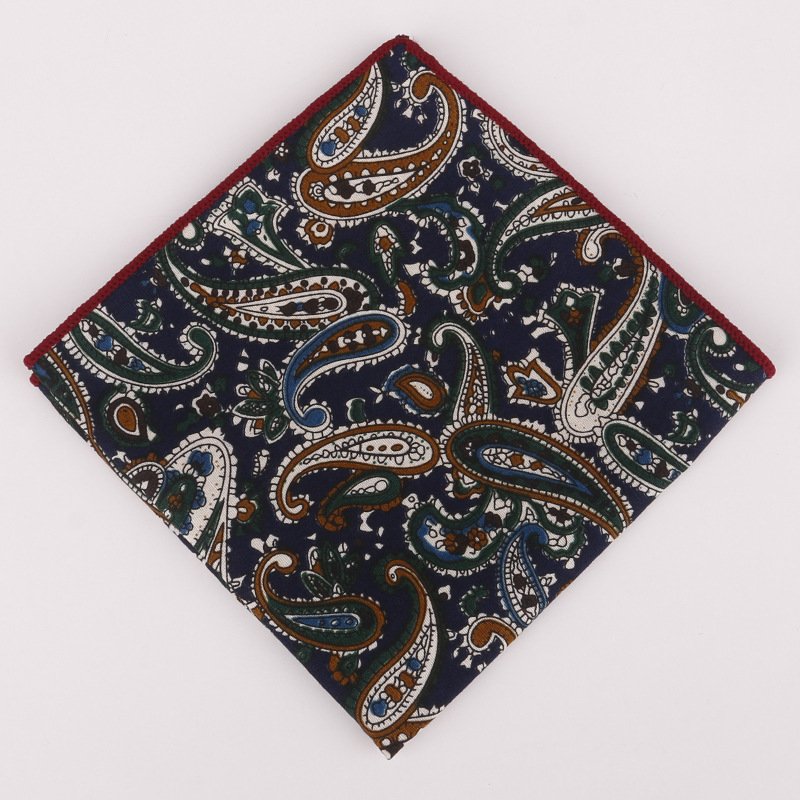 New Design Mens 25*25CM Chest Handkerchief for Wedding Mens Suit Pattern Hanky Pocket Square