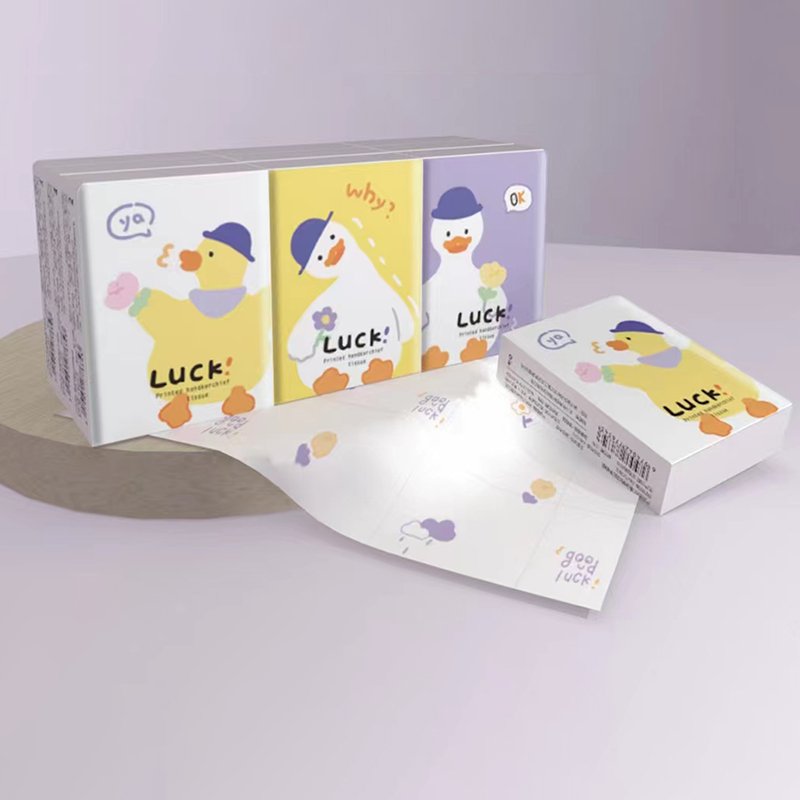 FSC Mini Pocket Tissues Fruits Printed Facial Tissues 9 Pcs Pack Cute Paper Handkerchief Cleansing Tissue