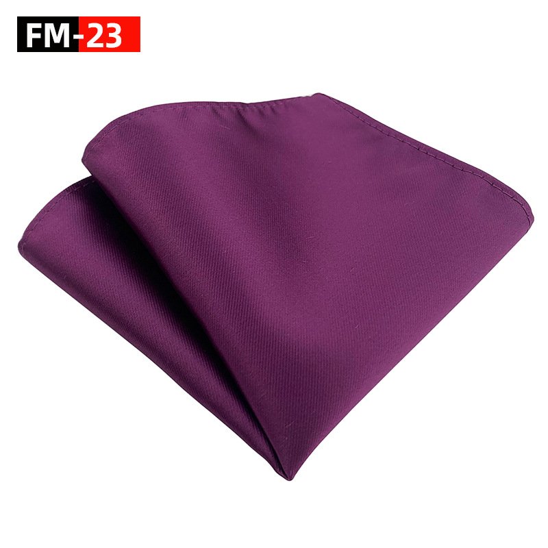 Wholesale Pure Color 100% Silk Polyester Men Tie And Pocket Squares Pocket Squares For Men