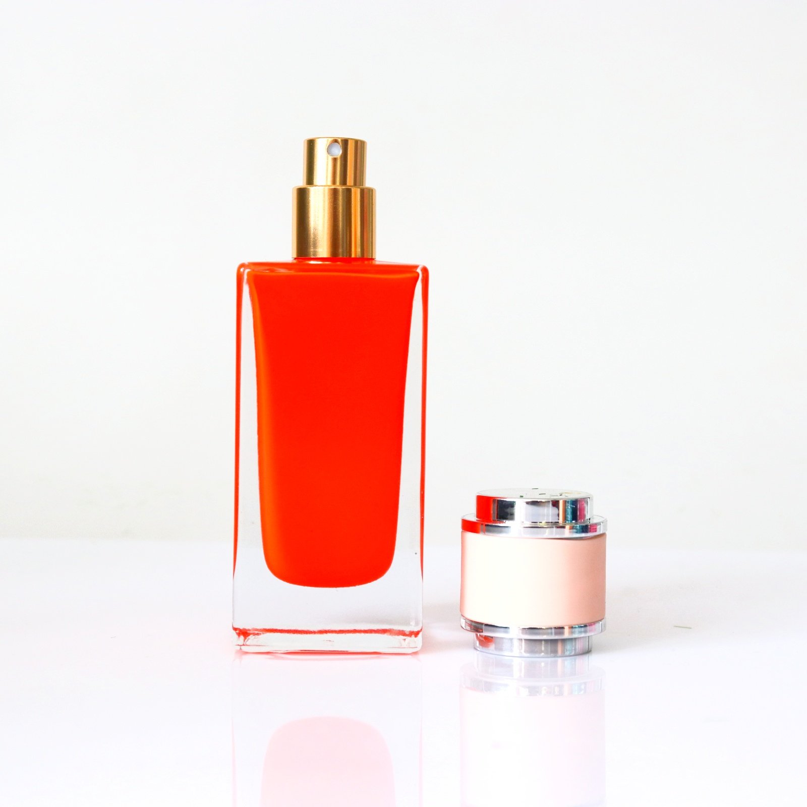 30ml 50ml Square gradient black perfume spray bottle Unique perfume bottle luxury empty high quality glass perfume bottles