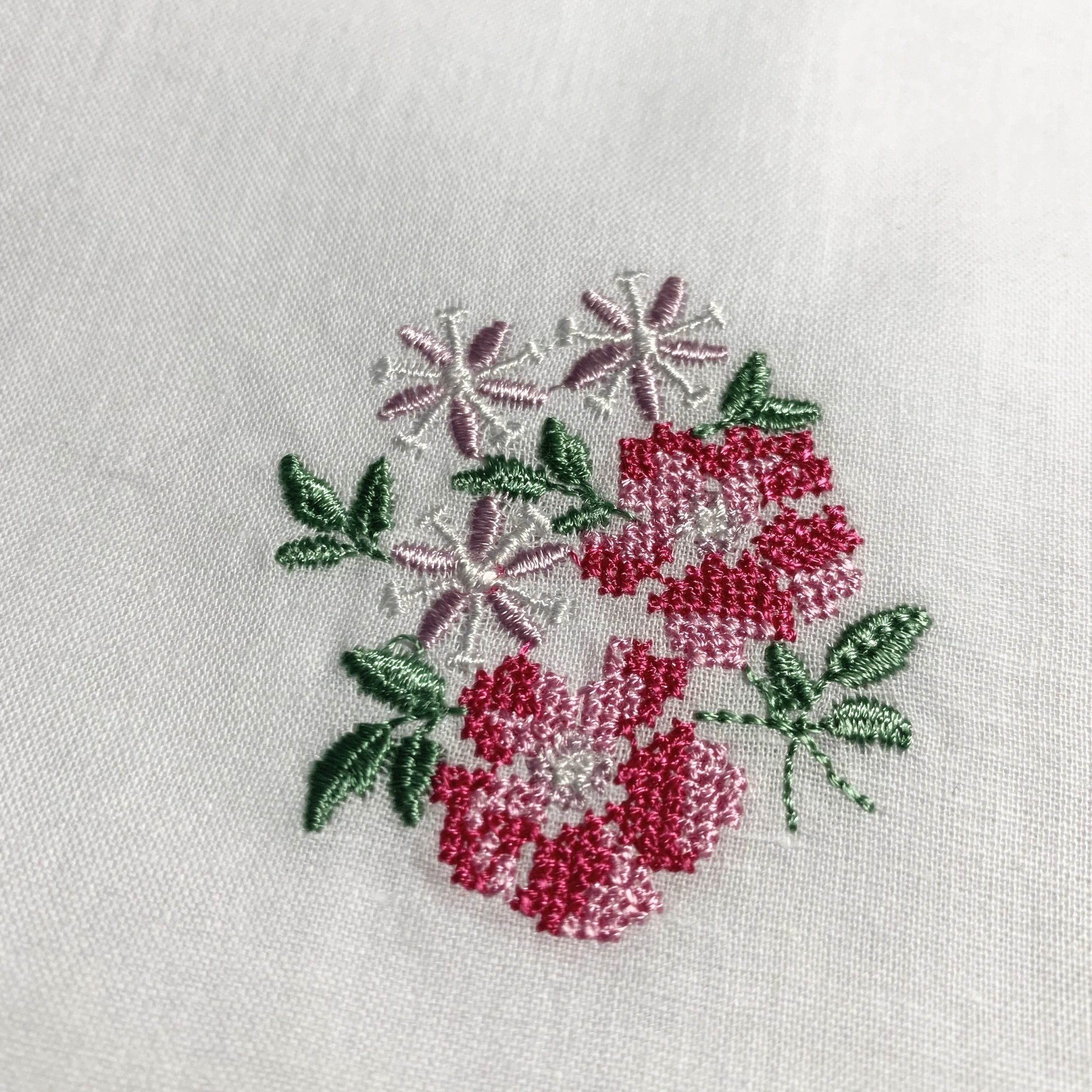Flower embroidered bridal wedding handkerchief japanese for bride set cotton embroidered handkerchief