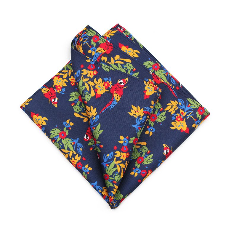 Custom 100% Silk Pocket Square Fancy Handkerchiefs Gift For Father 100% Silk Men Custom Logo Printed Hanky