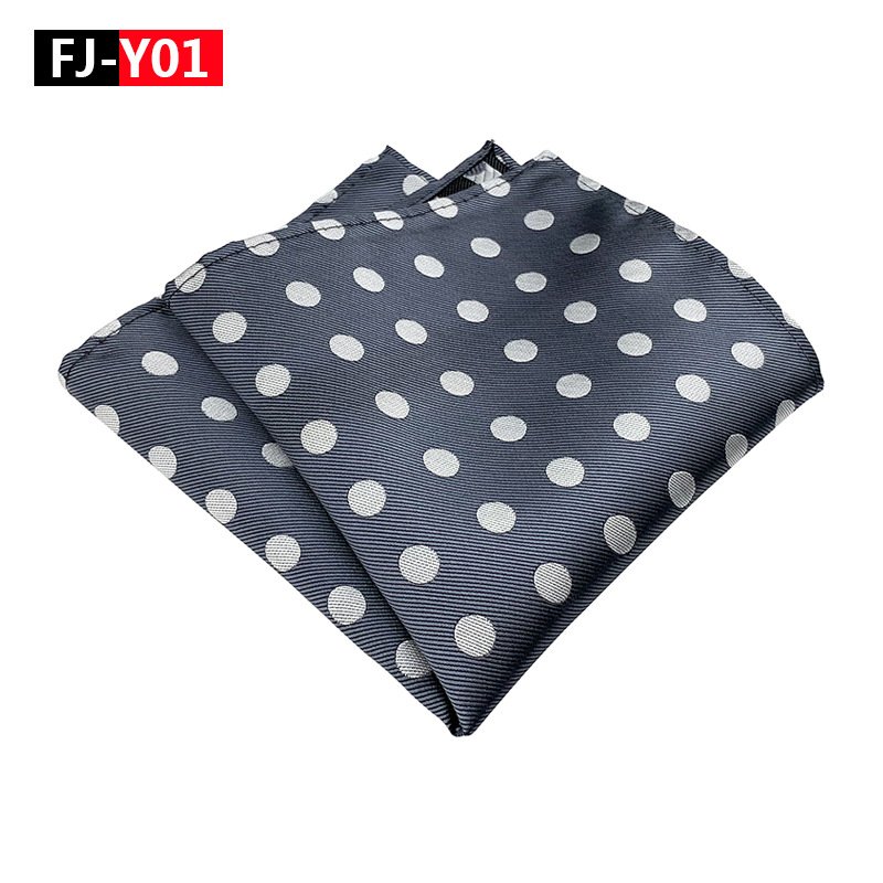 Custom Pocket Square Handkerchief 25cm Hanky Polka Dot Floral Paisley Colorful Red Black And White