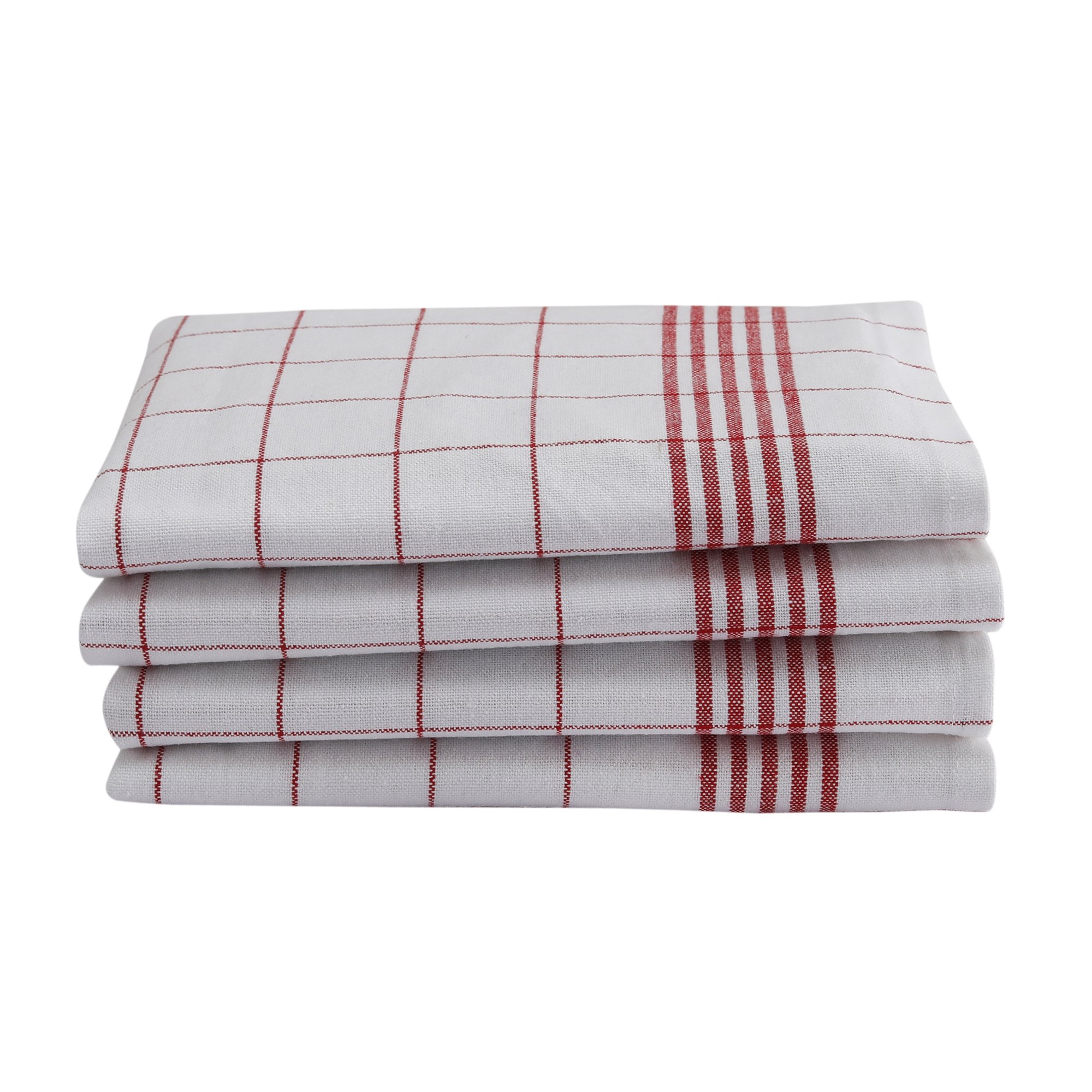 100% Cotton Napkins vintage strips golf kitchen- red