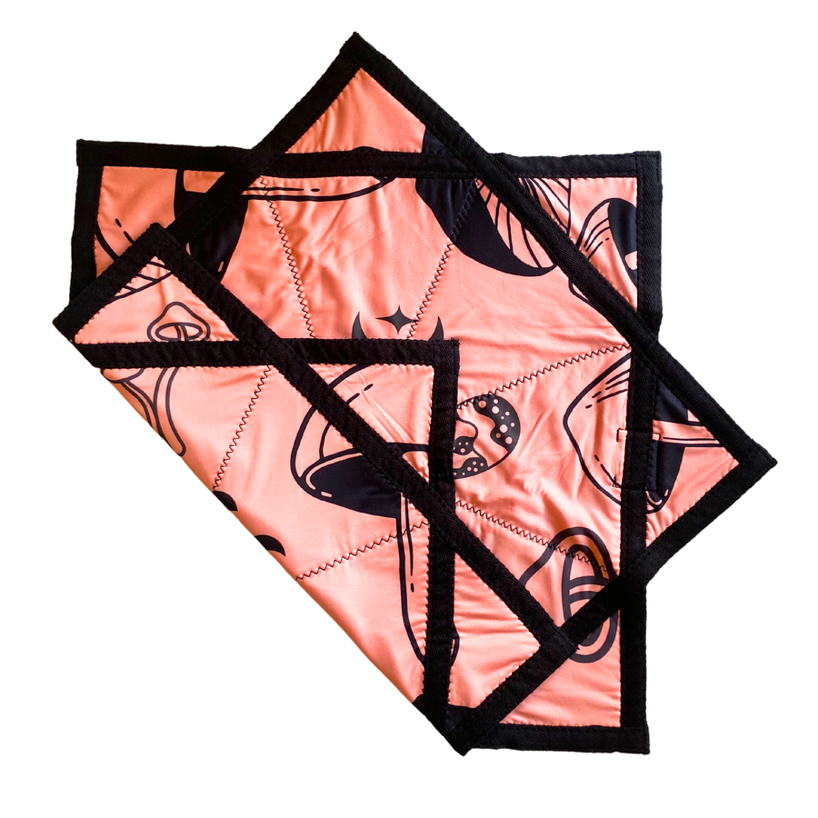 Custom Design 18" Handkerchief Fabrics Double-side Print Spinning Cloth Flowstar Dapo Star for Music Party