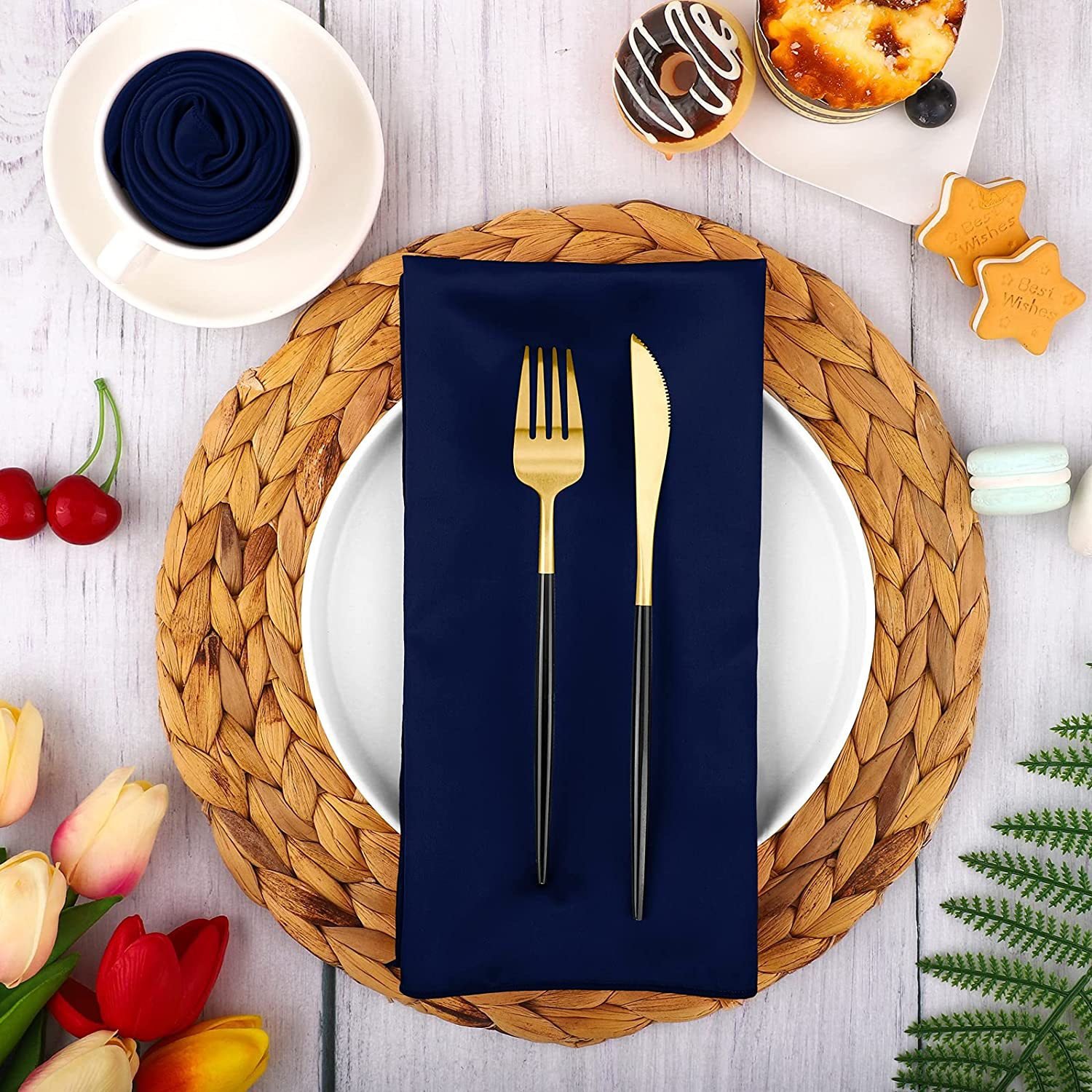Hot Sale Square Satin Table Napkins Soft Handkerchief Romantic Wedding Banquet Table Cloth Dinner Decoration Custom Napkins
